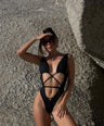 Demeter Black Swimsuit - Sleek & Sustainable | BEA Bikinis