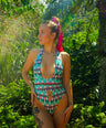 Aphrodite Print One-Piece Swimsuit - Eco-Chic Design | BEA Bikinis Canada